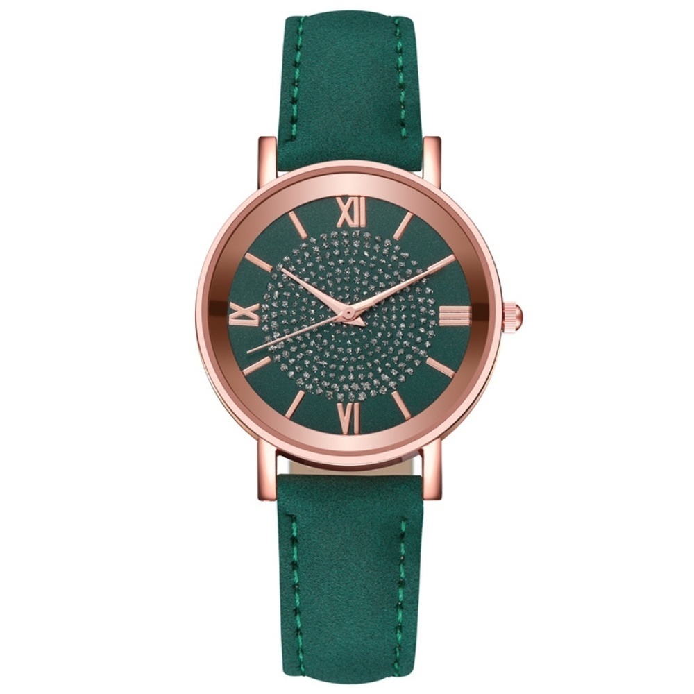 *CARLOTTA* Green x Gold Fashion Quartz Watch
